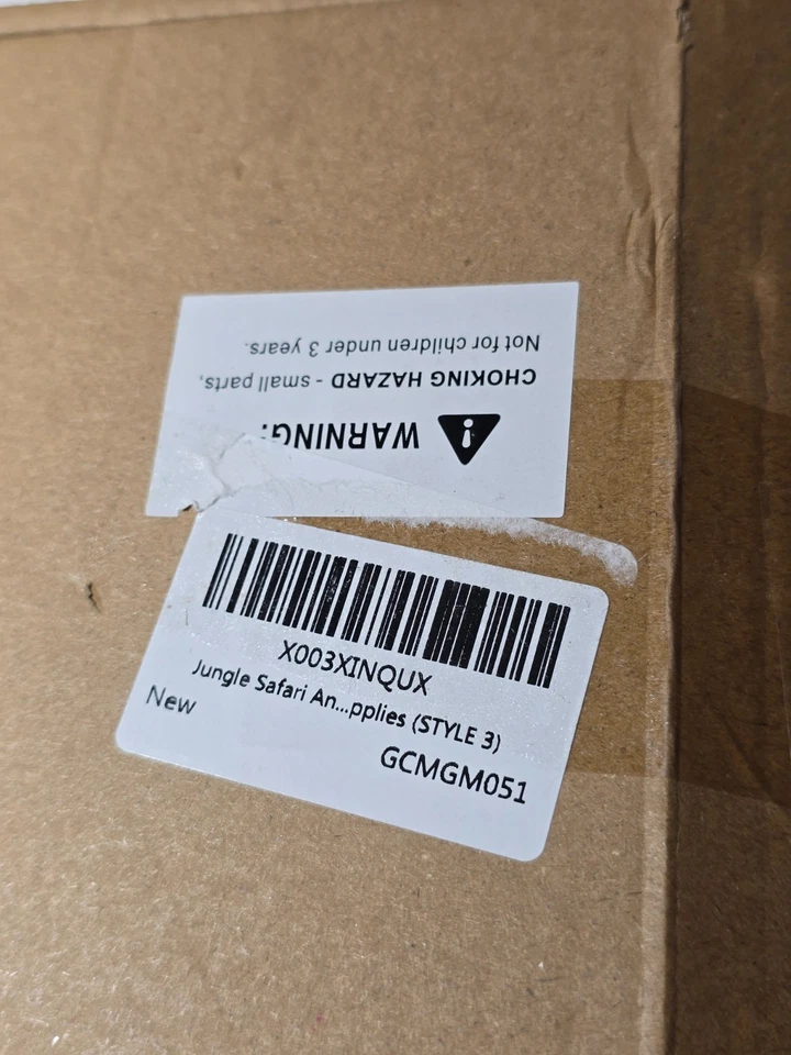 Jungle Safari Animal Cake Topper w/ Balls Palm Leaves Wild Theme Birthday Decor - Image 2 of 4