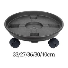 Plant Stand with 4 Wheels and Drainage Tray Flower Pot Rack on Rollers