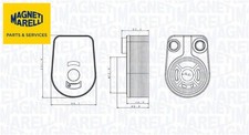MAGNETI MARELLI 350300002800 Ölkühler für Motoröl 