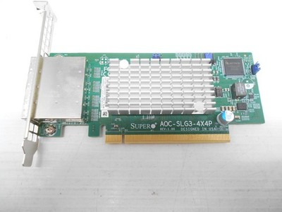 Supermicro AOC-SLG3-4X4P 4-Port External NVMe Host Bus Adapter Card JBOF SFF