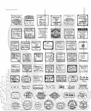 Tim Holtz Cling Stamps 7"X8.5"-Curator