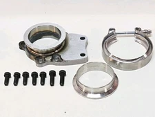 Turbo Downpipe Flange 2.5" V-band Kit Ext. Wastegate Z31 fits Nissan 300ZX 84-89