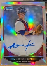 2013 Bowman Draft Picks & Prospects - Chrome Prospect Autographs Andrew Knapp...
