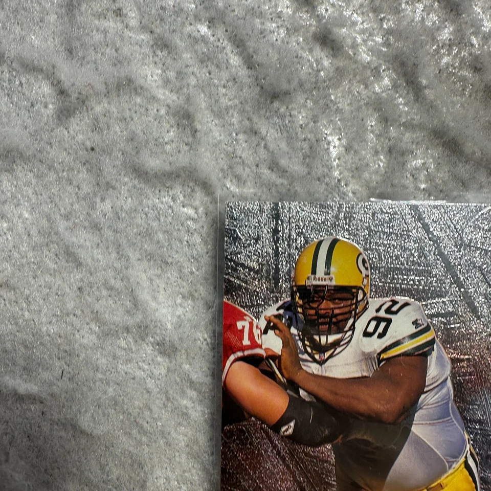 1996 Fleer Metal Base Card Reggie White #46 Green Bay Packers - Image 3 of 4