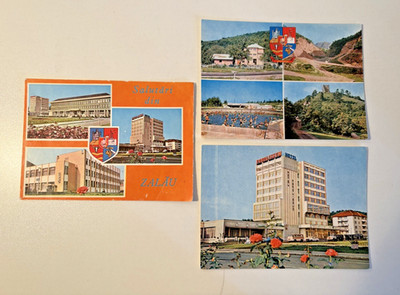 Vtg Postcard Carte Postala Romania Restaurant Hotel Tourist Souvenir Lot of 3