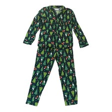 Old Navy Men's Christmas PJs MEDIUM 100 Cotton Flannel Men's Santa Pajama Set