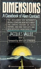 Dimensions A Casebook of Alien Contact Jacques Vallee 1989 BALLANTINE PAPERBACK