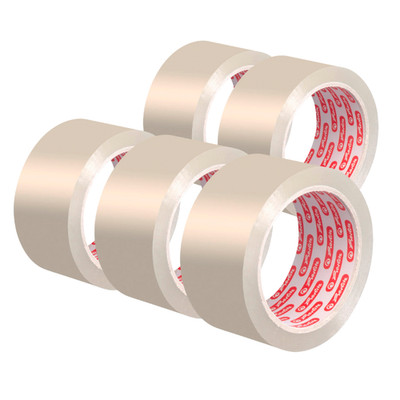 5x Herlitz Packband Klebeband Klebefilm Paketband transparent 50mm x 66m