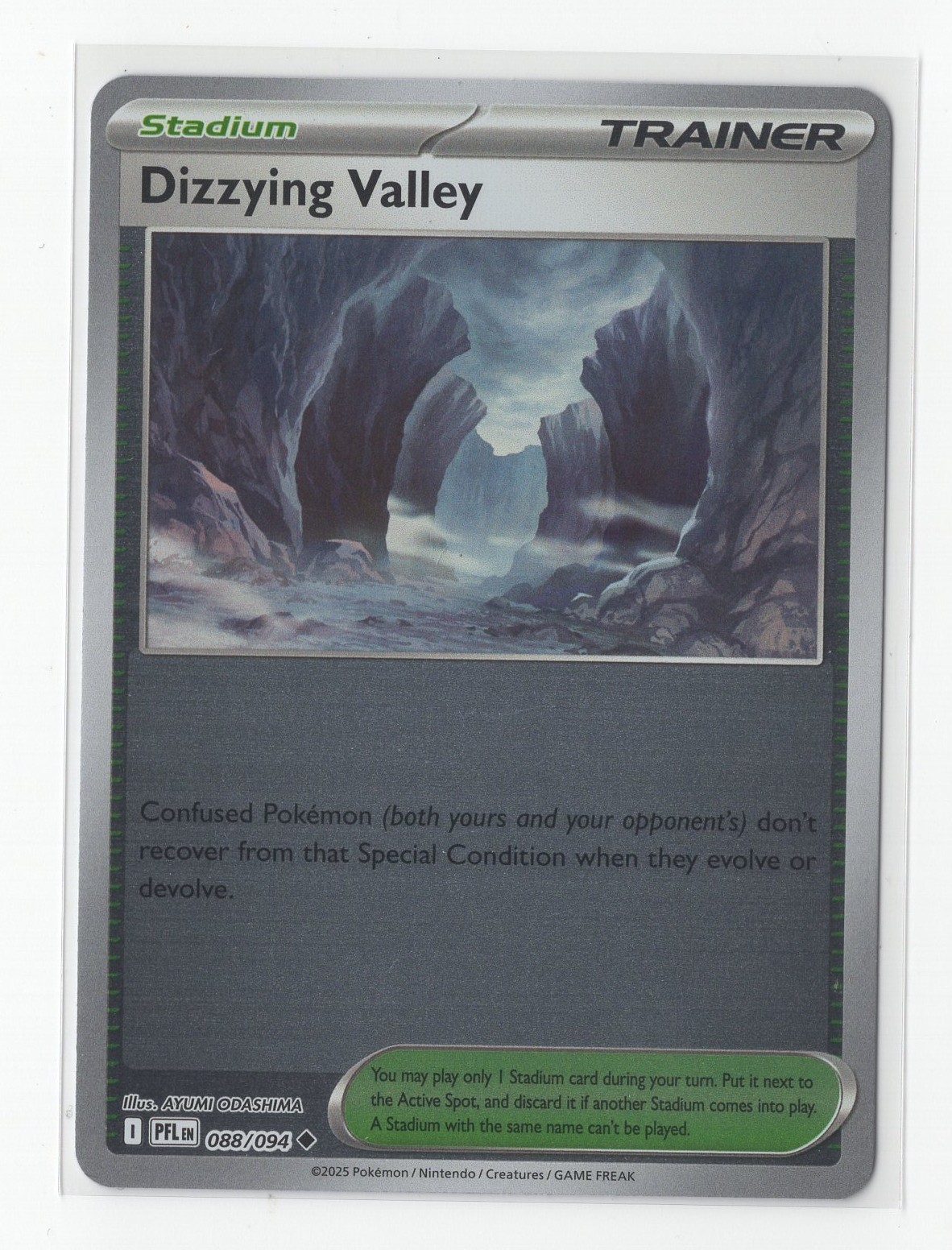 Pokemon Phantasmal Flames 088/094 Dizzying Valley Reverse Holo