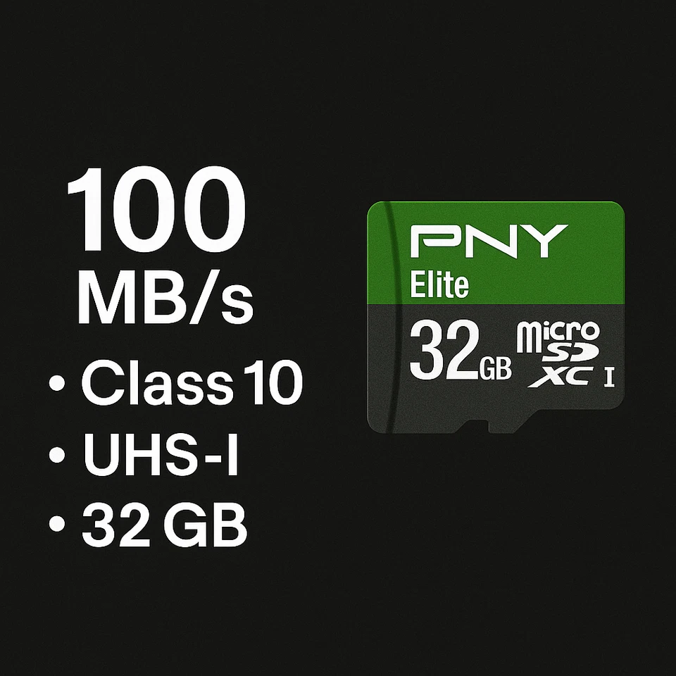 PNY 32GB Elite microSDHC Memory Card – Class 10 U1 100 MB/s – 3‑Pack - Image 3 of 4