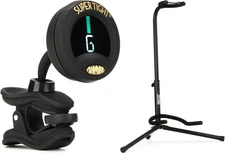 On-Stage XCG-4 Classic Guitar Stand + Snark ST-8 Value Bundle