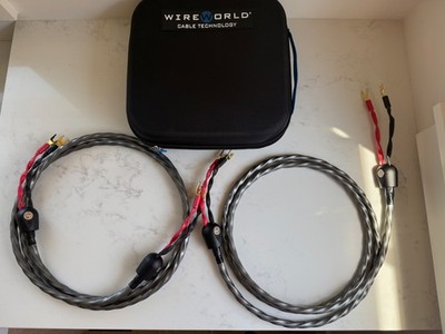 WireWorld Equinox 8 Speaker Cable Pair - 2.5M - Spade to Spade