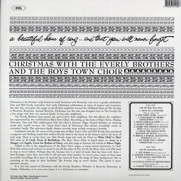 Christmas With The Everly Brothers *SEALED* Colored Vinyl LP w/ Hype Sticker - Image 2 of 2
