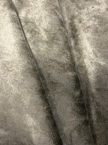 Crushed Velvet Top Designer Fabric Gold Olive Green #1068 - Picture 5 of 9
