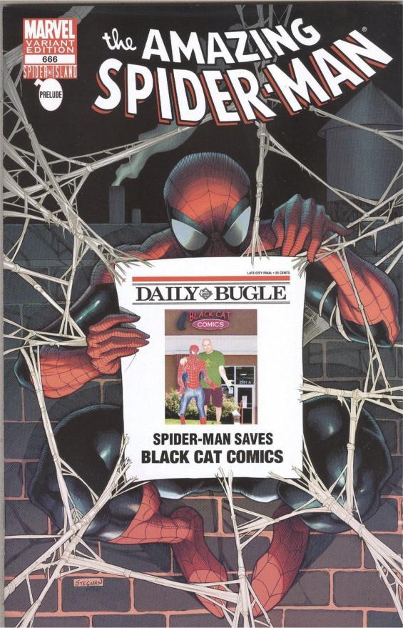 AMAZING SPIDERMAN 666 RARE BLACK CAT COMICS EXCLUSIVE BUGLE