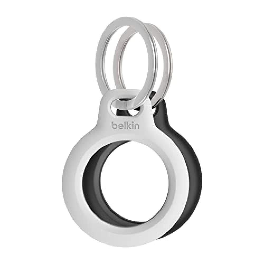 (TG. 2 pacchi) Belkin Custodia per AirTag con anello portachiavi (Secure Holder,