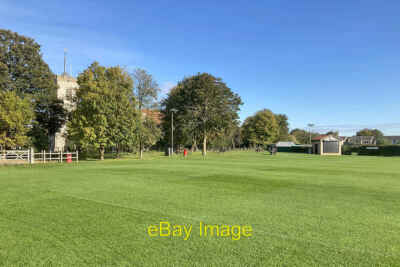 Foto 6x4 Foxton Cricket Ground im Oktober Das Außenfeld wurde gemäht o c2021