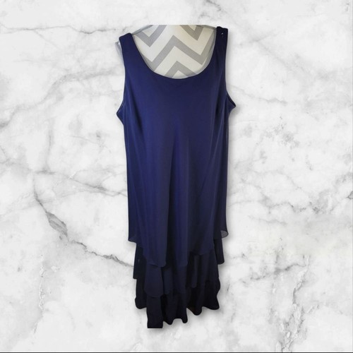 Vintage Cattiva New York 2-teiliges Kleid hergestellt in den USA Stufen Tank transparente Jacke keine Größe - Bild 2 von 13