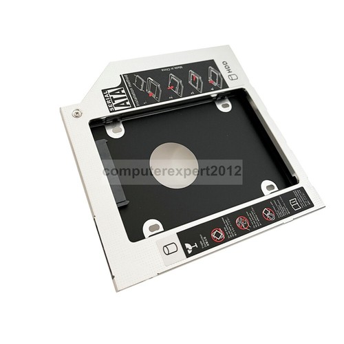 2.5 SATA 2nd SSD 12.7mm HDD HARD DISK CADDY per Laptop CD/DVD-ROM