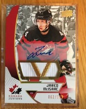 2019 UD Team Canada Juniors Patch Autograph Of Jared McIsaac -/199