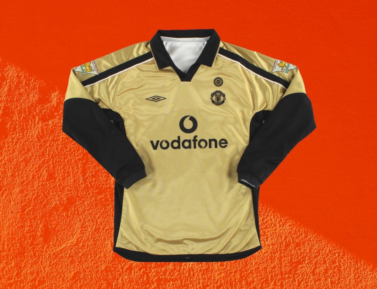 【正規01/02マンチェスターU away 3rd L/S Beckham#7】 2001-02 Manchester United Centenary Away/Third Shirt Beckham