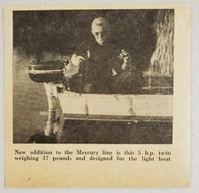 1949 Magazine Photo Mercury 5-HP Twin Outboard Motors for Light Boats