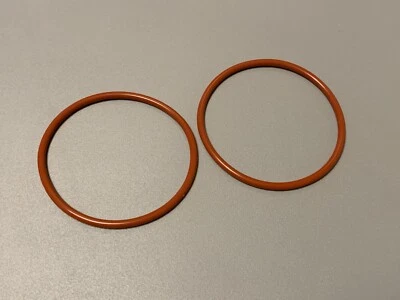 2 anelli in gomma silicone ROSSO per REVOX e BASF adattatore NAB O-ring Rubber Ring RED