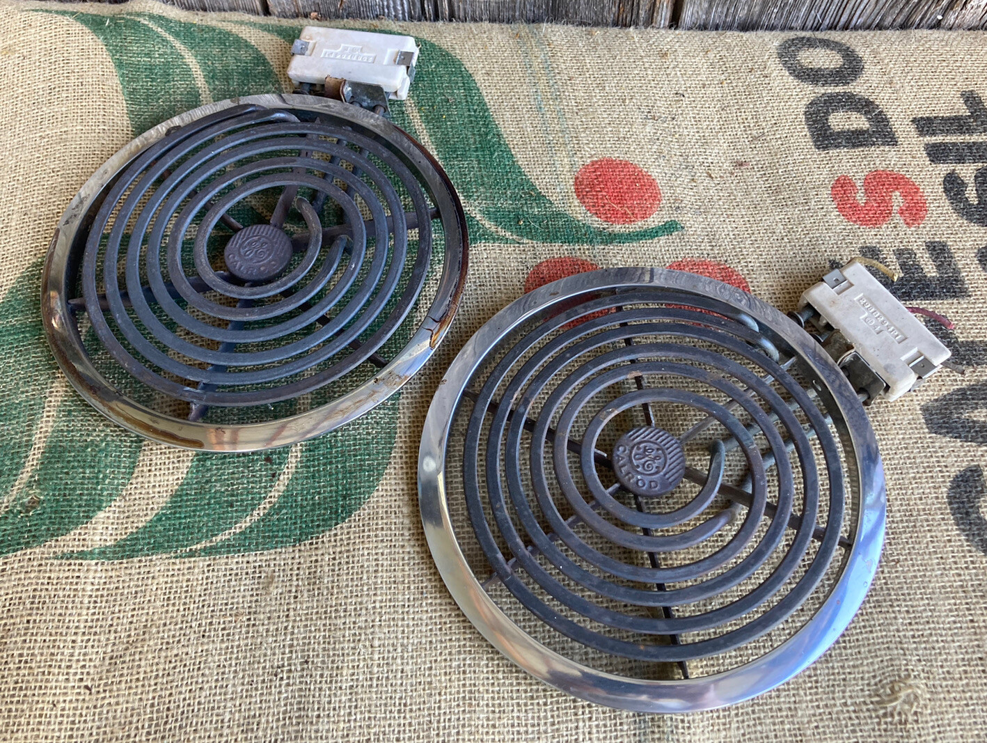 Genuine Calrod GE Surface Element Burner 8” Lot of 2 Untested | eBay