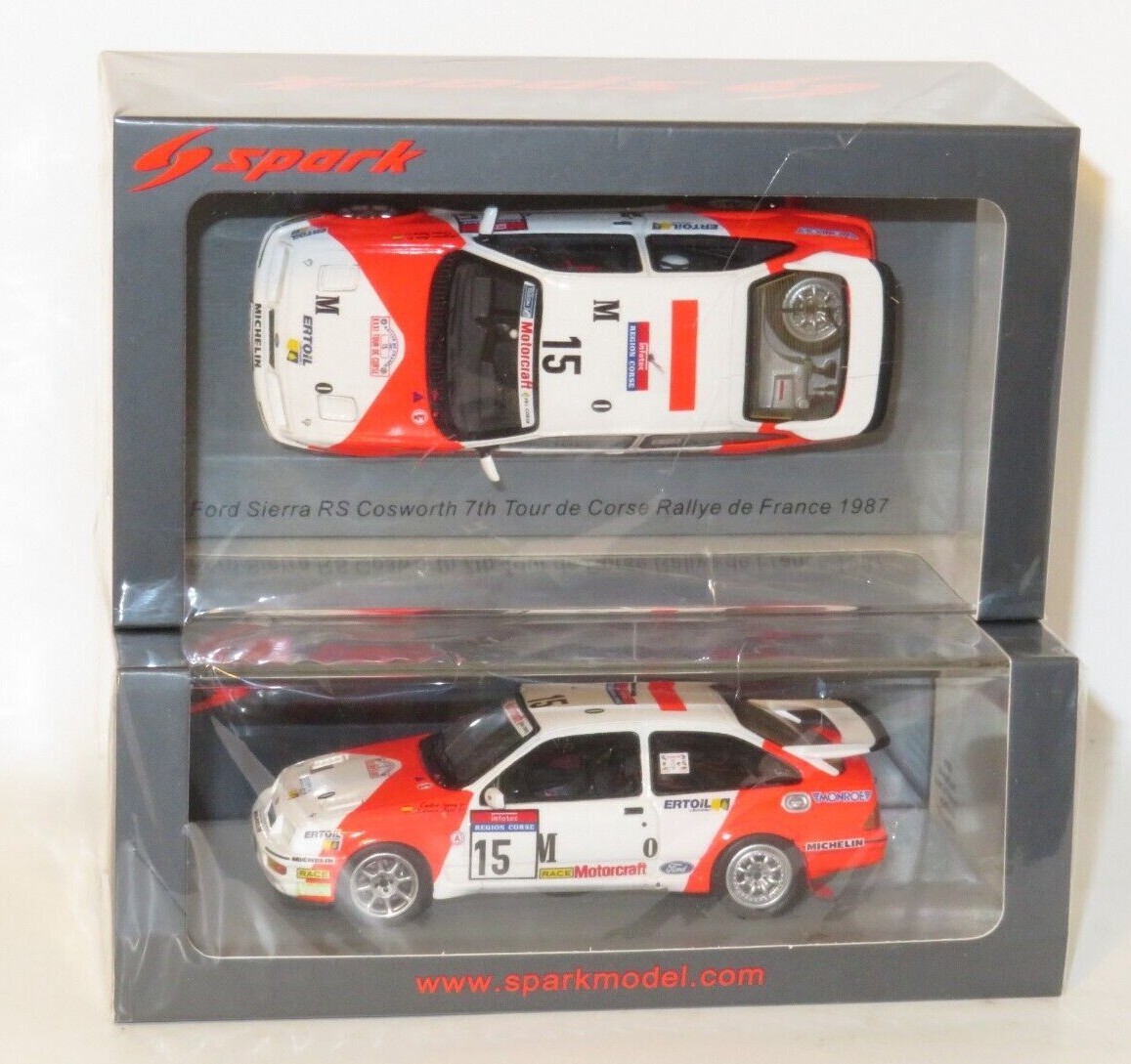 1/43 Ford Sierra RS Cosworth Tour de Corse Rally de France 1987 #15 C.Sainz