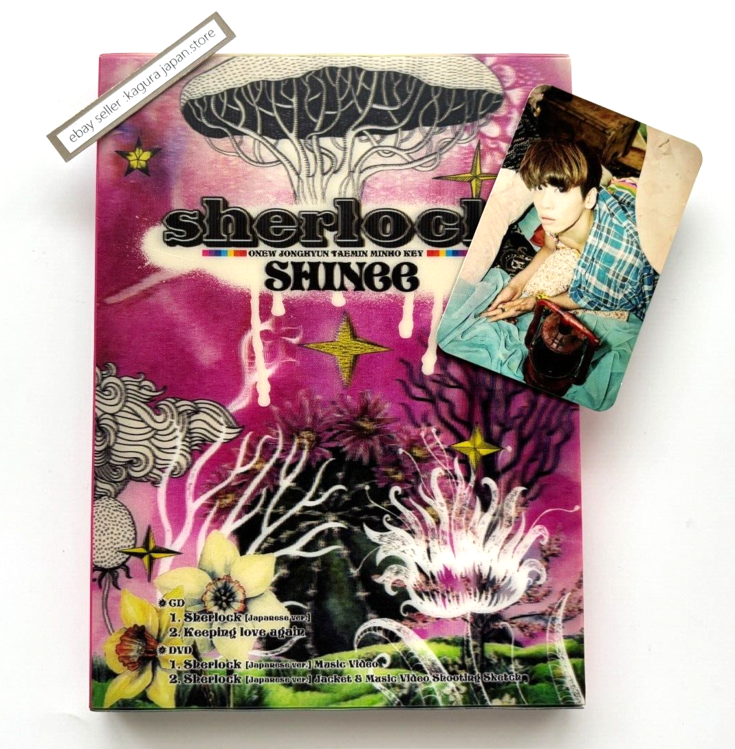 SHINee Jonghyun Sherlock Japanese ver. CD DVD Photocard 4th SHINee Jonghyun Sherlock Japanese ver. CD DVD Photocard 4th