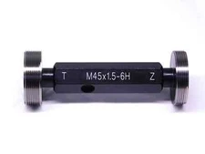 NEW M45 X 1.5 6H METRIC THREAD PLUG GAGE 45 GO NO GO P.D.'S = 44.026 & 44.226