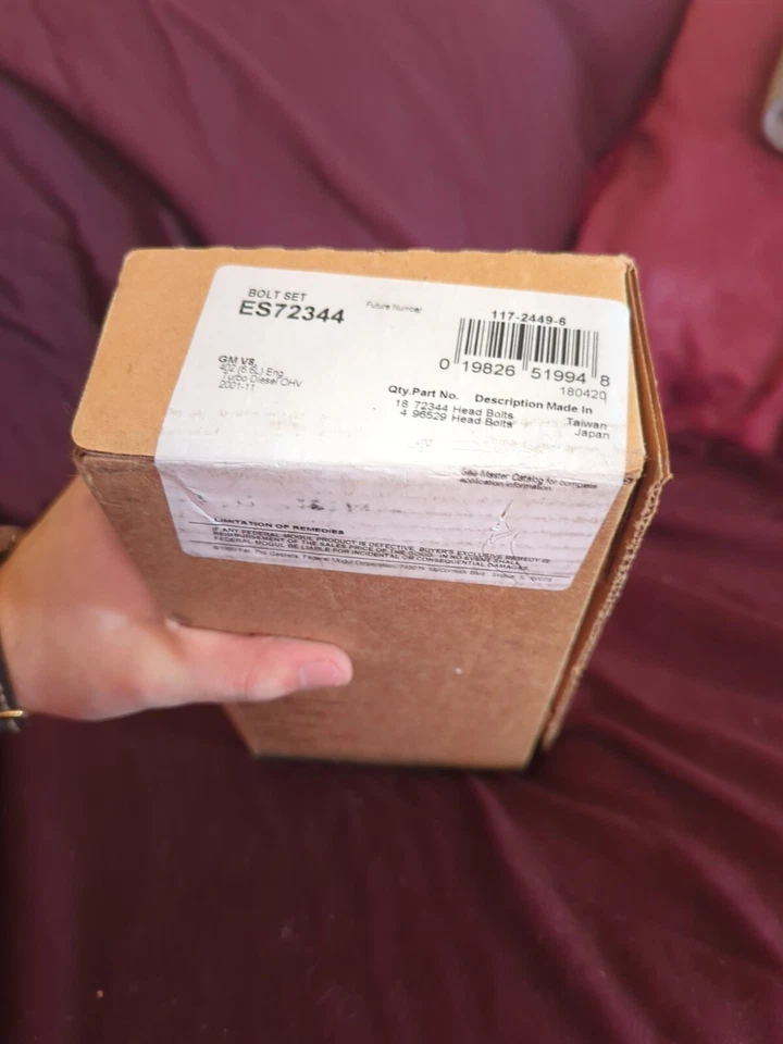 NUEVO Juego de pernos de culata Fel-Pro ES72344, 2001-2011 Chevy Silverado 2500 3500 Foto 2 de 4