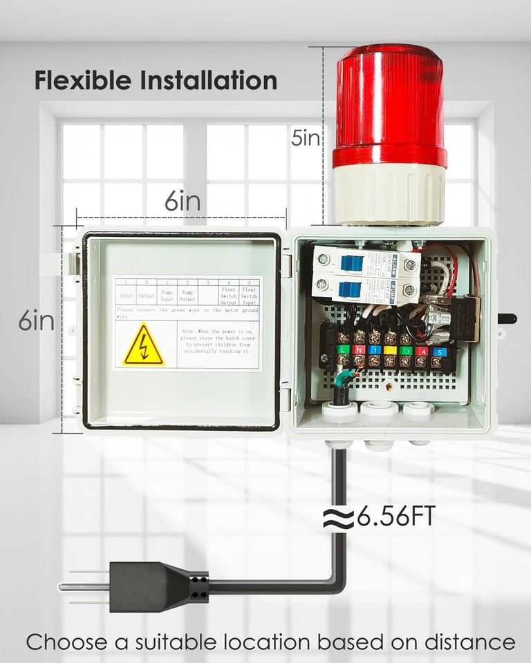 Sump Pump Alarm,Pump Control Panel,High Water Septic Tank Alarm with