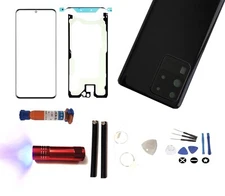 Front Glass Lens Screen Black Back Cover Repair Replacement Fit Galaxy S20 Ultra