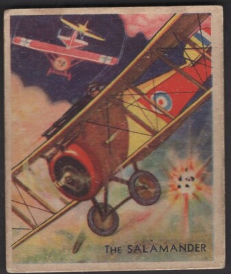 1933 National Chicle Sky Birds Series of 144 #52 The Salamander