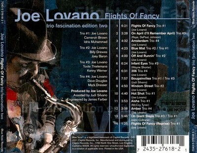 JOE LOVANO FLIGHTS OF FANCY: TRIO FASCINATION, VOL. 2 NEW CD