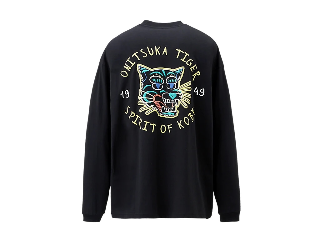 トップス Onitsuka Tiger LONG SLEEVE GRAPHIC TEE ASK availability first)Onitsuka Tiger LONG SLEEVED GRAPHIC