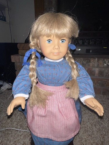 American Girl Kirsten 18" Doll In Meet Dress Boots Apron Socks Hungary - Picture 5 of 21