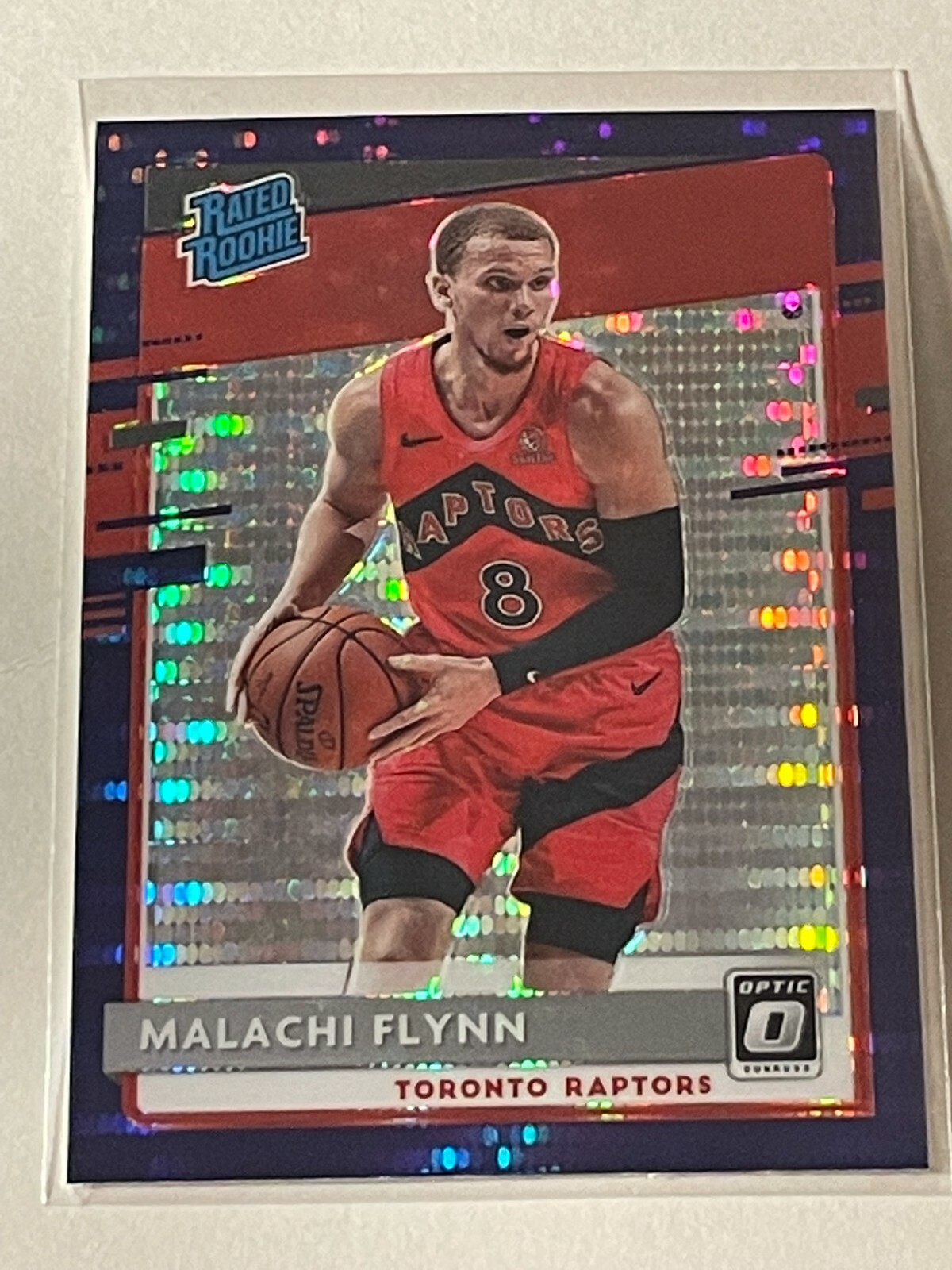 Malachi Flynn 2020-21 Panini Donruss Optic Purple Pulsar Prizm #179 Rated Rookie