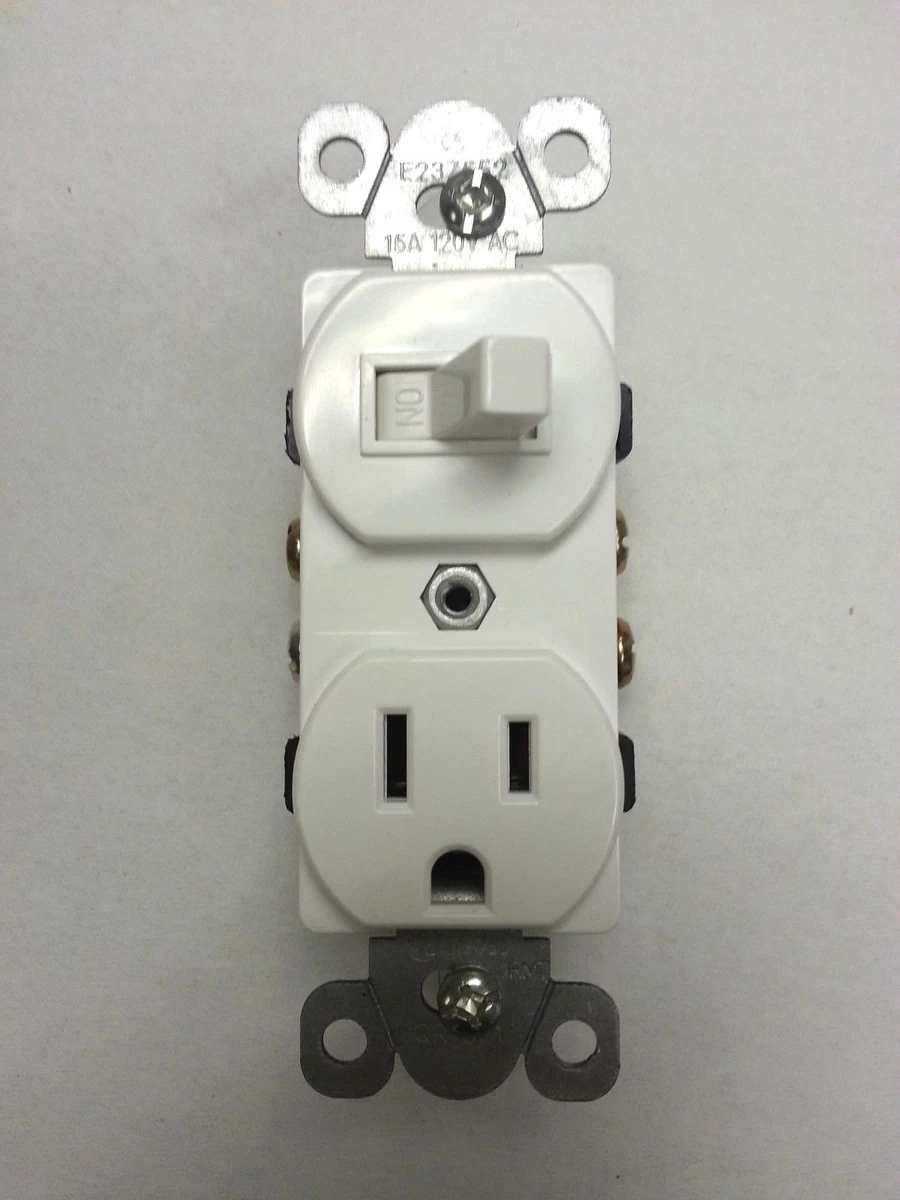 10 pack Toggle Switch Device Outlet Duplex Single Pole White Switch 15 Amp