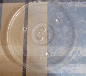 Mikrowellenteller Drehteller Glasteller Teller ca 27cm für Mikrowelle Gebrauch