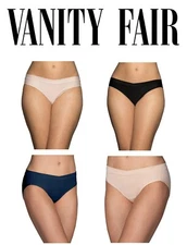 Vanity Fair Women's 3PK Beyond Comfort Silky Stretch Bikini Panties -Size 5 to 8