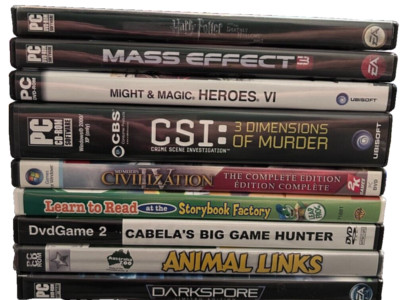 PC Games - Tall Cases Included - Various Titles - You Pick!
