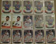 DANNY SALAZAR Rookie/Prospect Baseball Cards Lot (15) - 2013 Bowman/Topps +