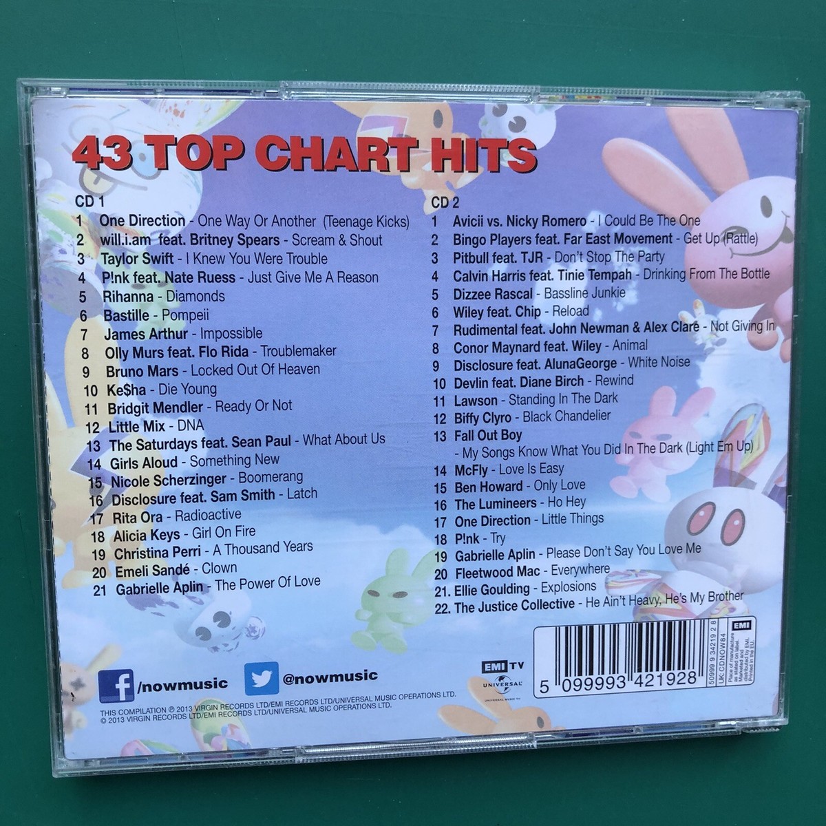 NOW THAT'S WHAT I CALL MUSIC 84 Hip Hop 2-CD McFly Lawson Little