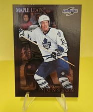 1995-96 SCORE, BLACK ICE, Kenny Jonsson Toronto Maple Leafs