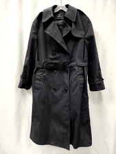 Defense Logistics Agency Garrison Women's All Weather Army Coat Black 12R #TC4