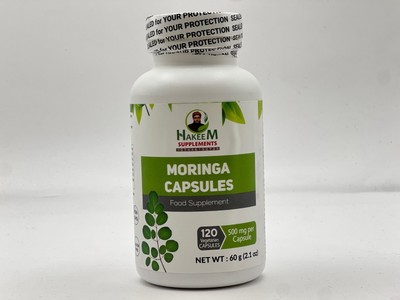 Moringa Kapseln (120 vegerische Kapseln) - Hakeem Supplements 