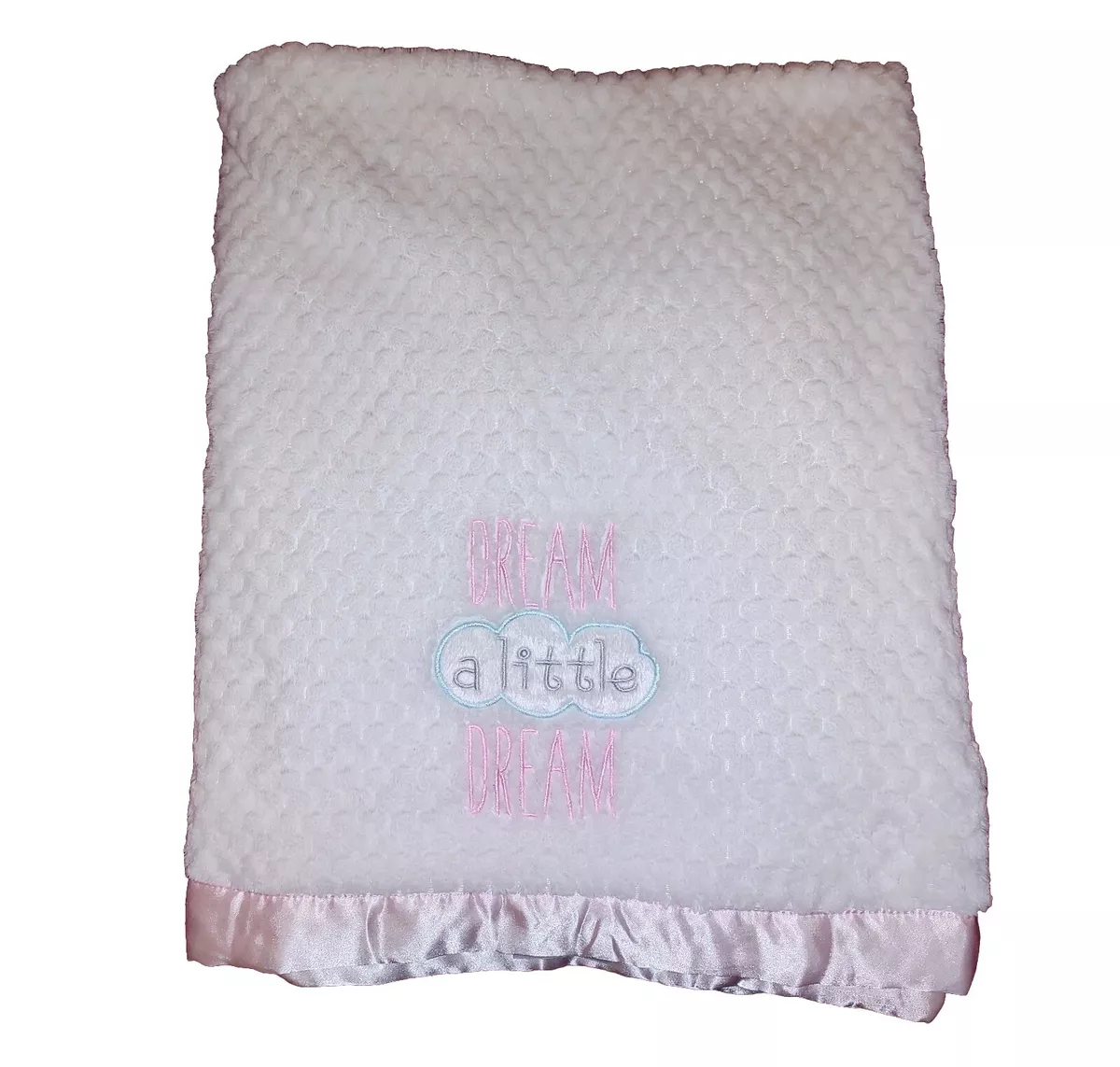 White minky blanket top