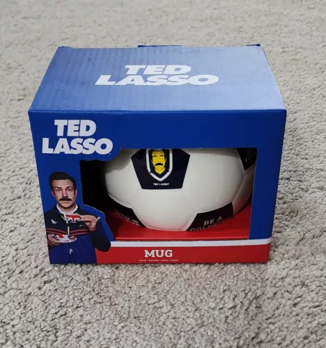 Ted Lasso Soccer Ball Mug 15 oz - Brand New in Original Box 